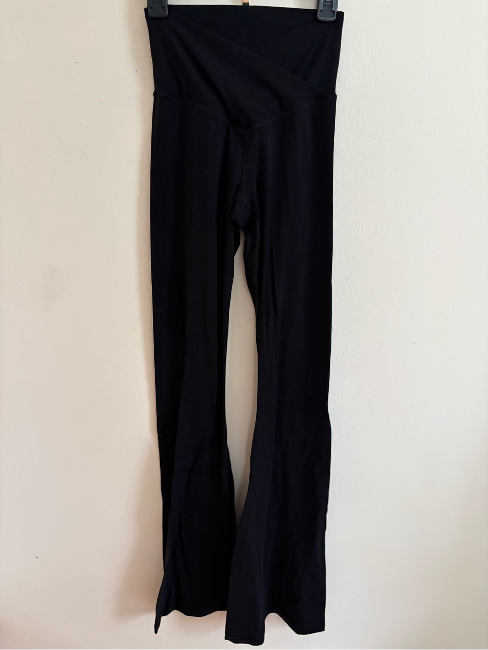 aerie Black Flared High-Rise Leggings
